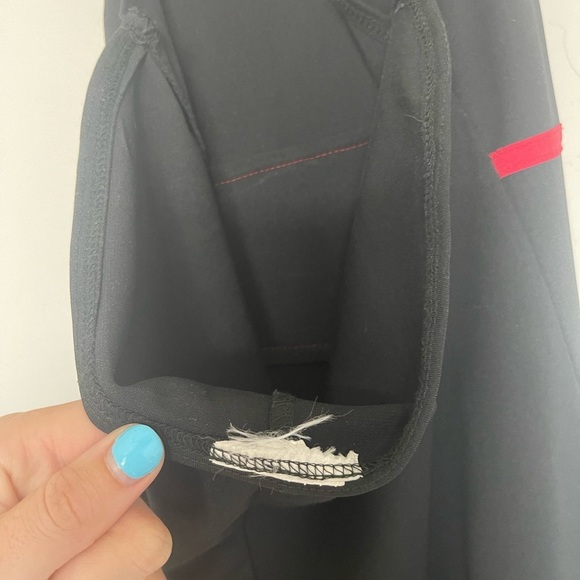 Black and red salsa Asymmetrical Halter Cocktail Sundress - Picture 5 of 11